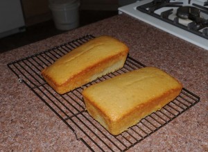 Make sure the cakes are level, but they tasted fine