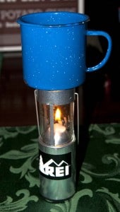 UCO Candle Lantern heating water