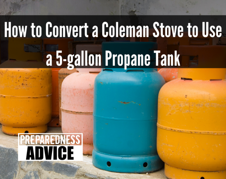 How to Convert a Coleman Stove to Use a 5gallon Propane Tank