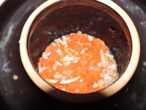 making fermented  vegetables